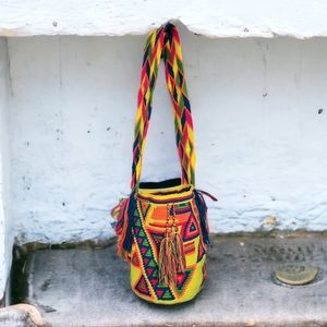 Wayuu Mochila 100% Handmade Bucket Crossbody